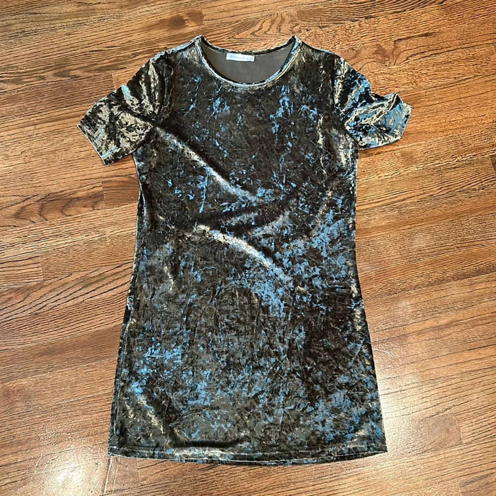 Crushed Velvet Mini Dress